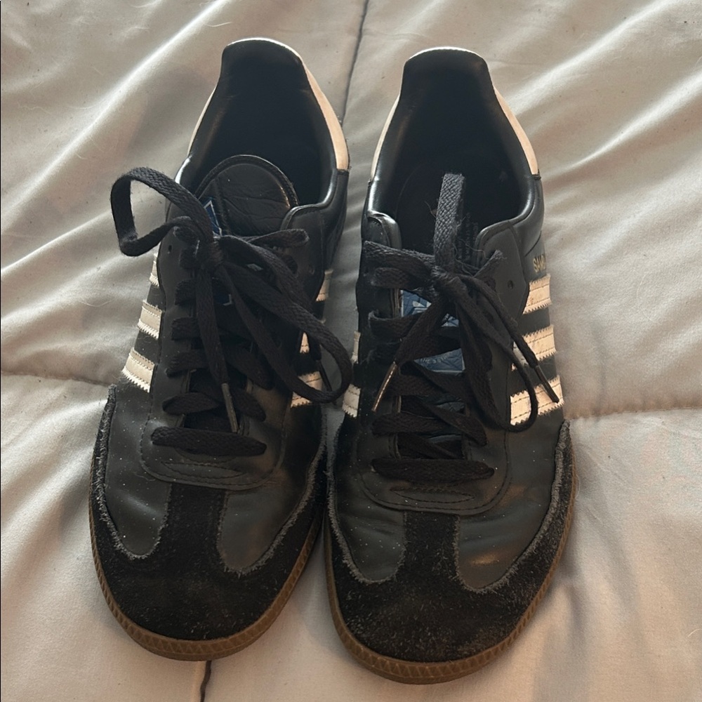 adidas originals Samba Black with White Stripes